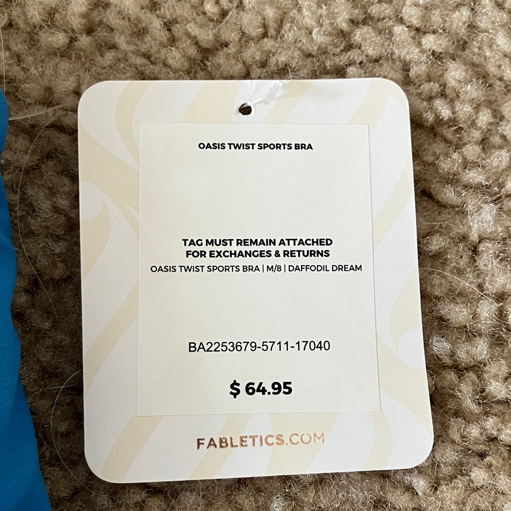Fabletics Oasis Twist Sports Bra in Daffodil Dream - Picture 2 of 5